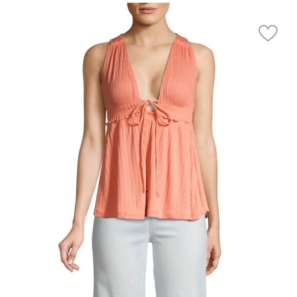 Free People Beach Bound Plunge Tank Top XS - Picture 1 of 9